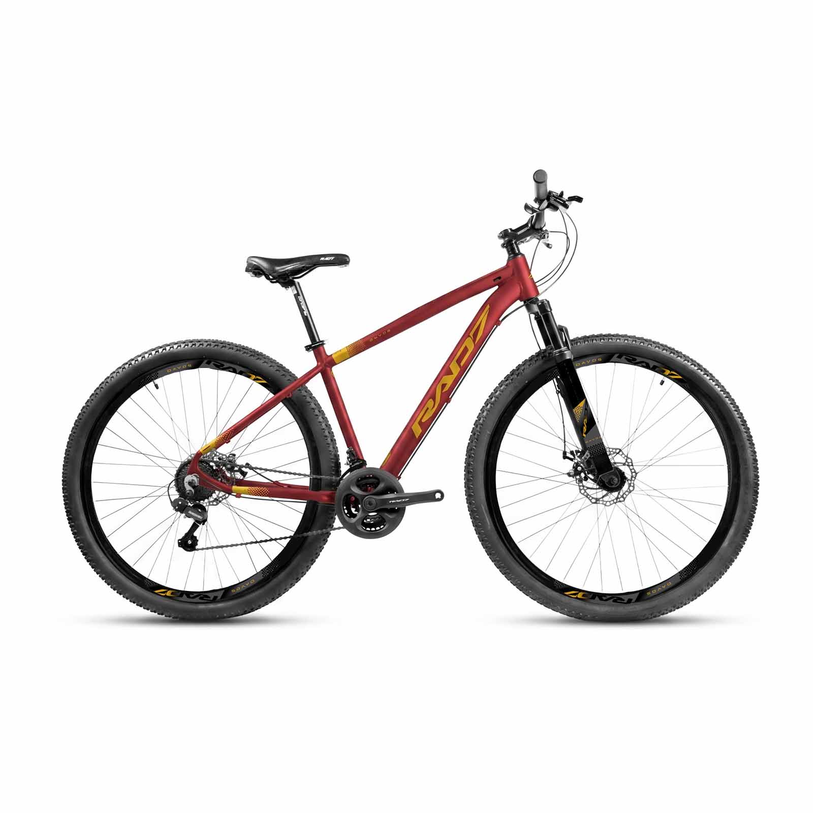 Kit Authentic 1.0 29 21v Davos Vermelho Metálico Fosco Adesivo Super Dourado 17 Rad7 Concept 