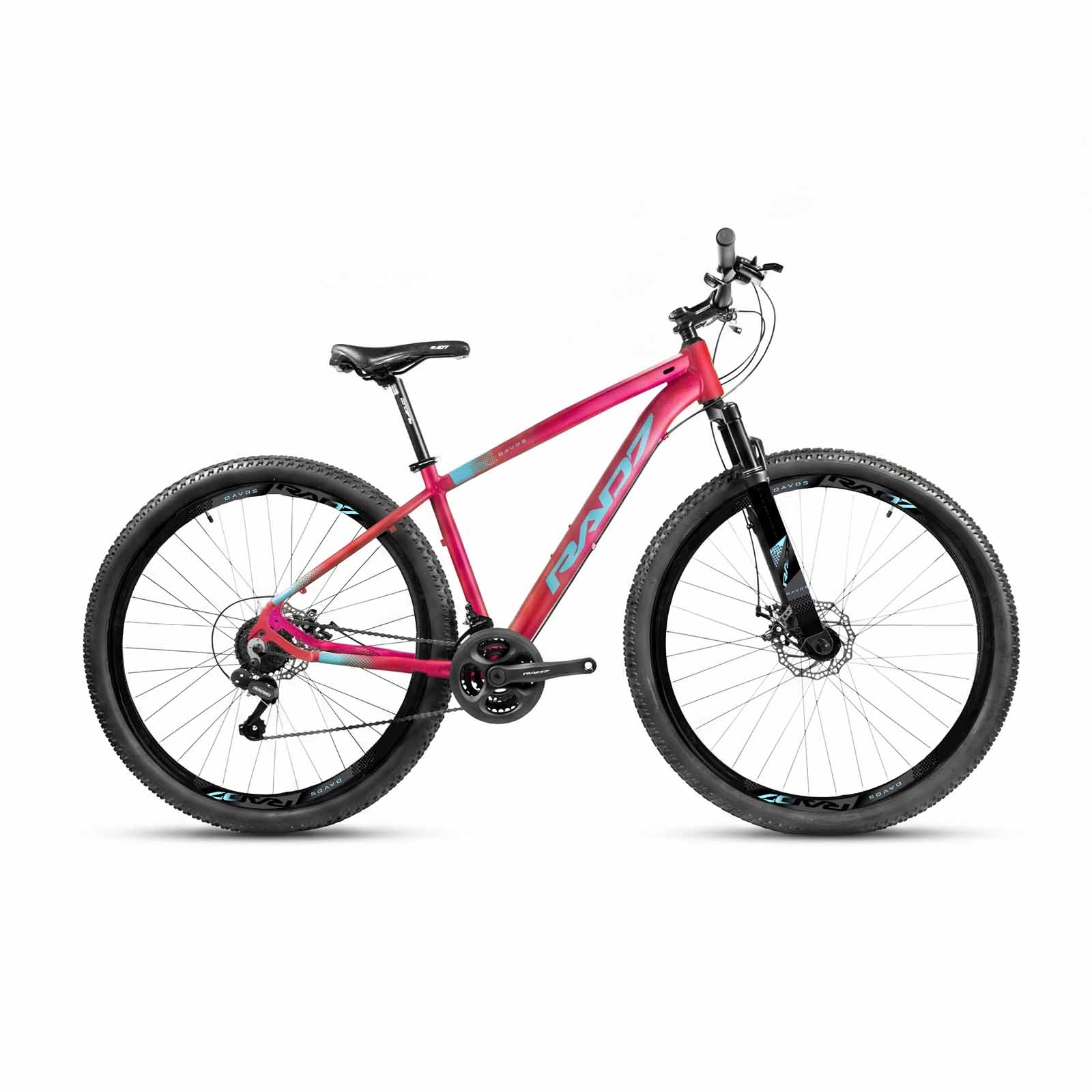 Kit Authentic 1.0 29 21v Davos Rosa Metálico Fosco Adesivo Azul Bebê 17 Rad7 Concept
