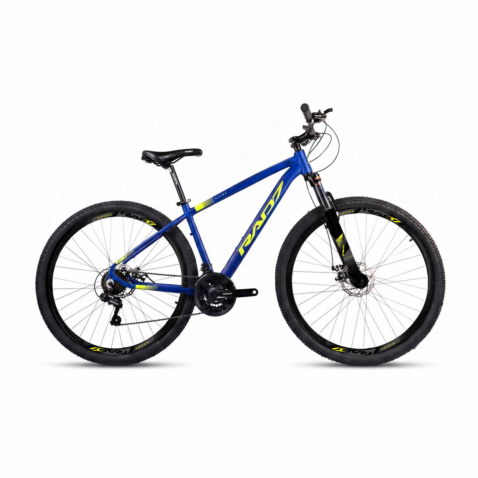 Kit Authentic 2.0 29 21v Davos Azul Hunter Fosco Adesivo Amarelo Neon 17 Rad7 Concept 