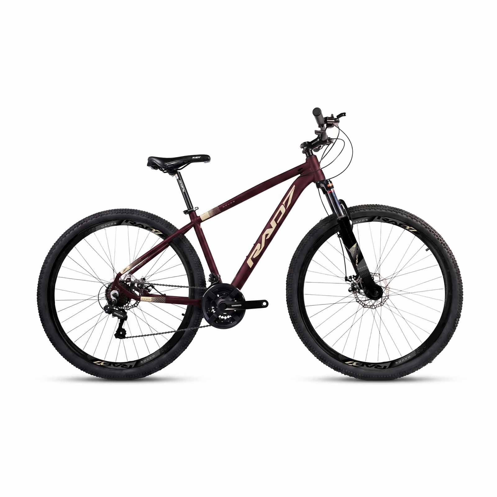 Kit Authentic 2.0 29 21v Davos Bordô Fosco Adesivo Champagne 17 Rad7 Concept 