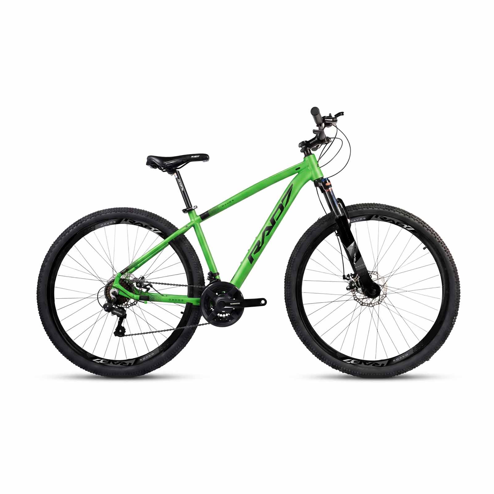 Kit Authentic 2.0 29 21v Davos Verde Metálico Fosco Adesivo Preto 17 Rad7 Concept 