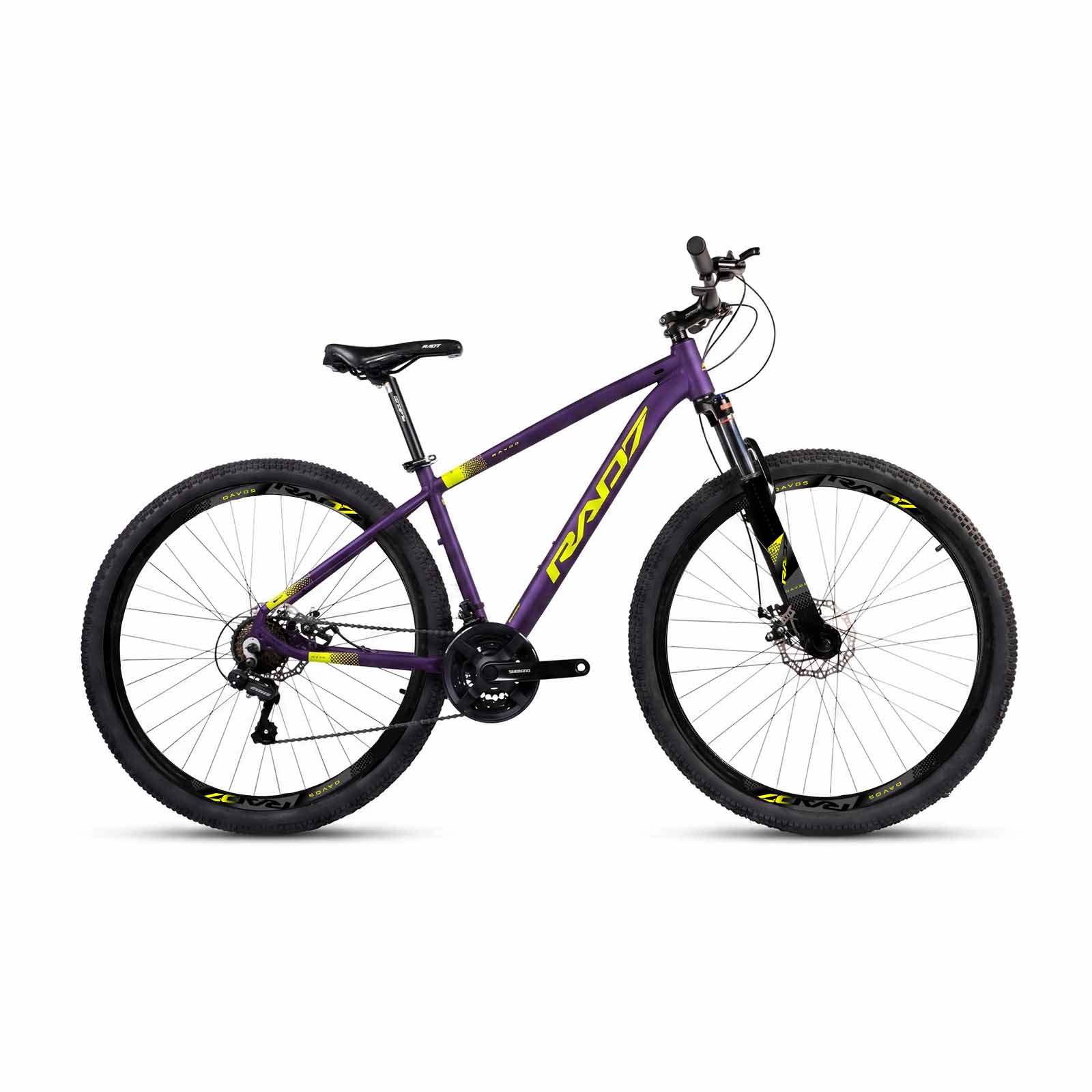 Kit Authentic 2.0 29 21v Davos Violeta Fosco Adesivo Amarelo Neon 17 Rad7 Concept 