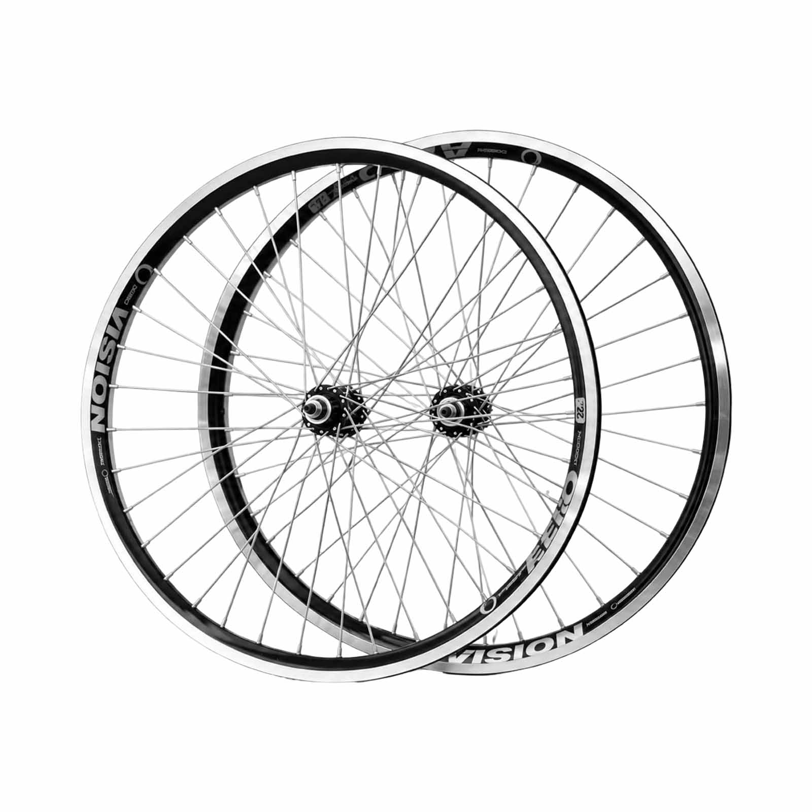 Roda Montada Dt/Ts Aro 26 x 1/2 Aero Preto V-Brake Cubo Alumínio Rolamento Preto 36 Furos Raio 2.5 Rad7 Concept