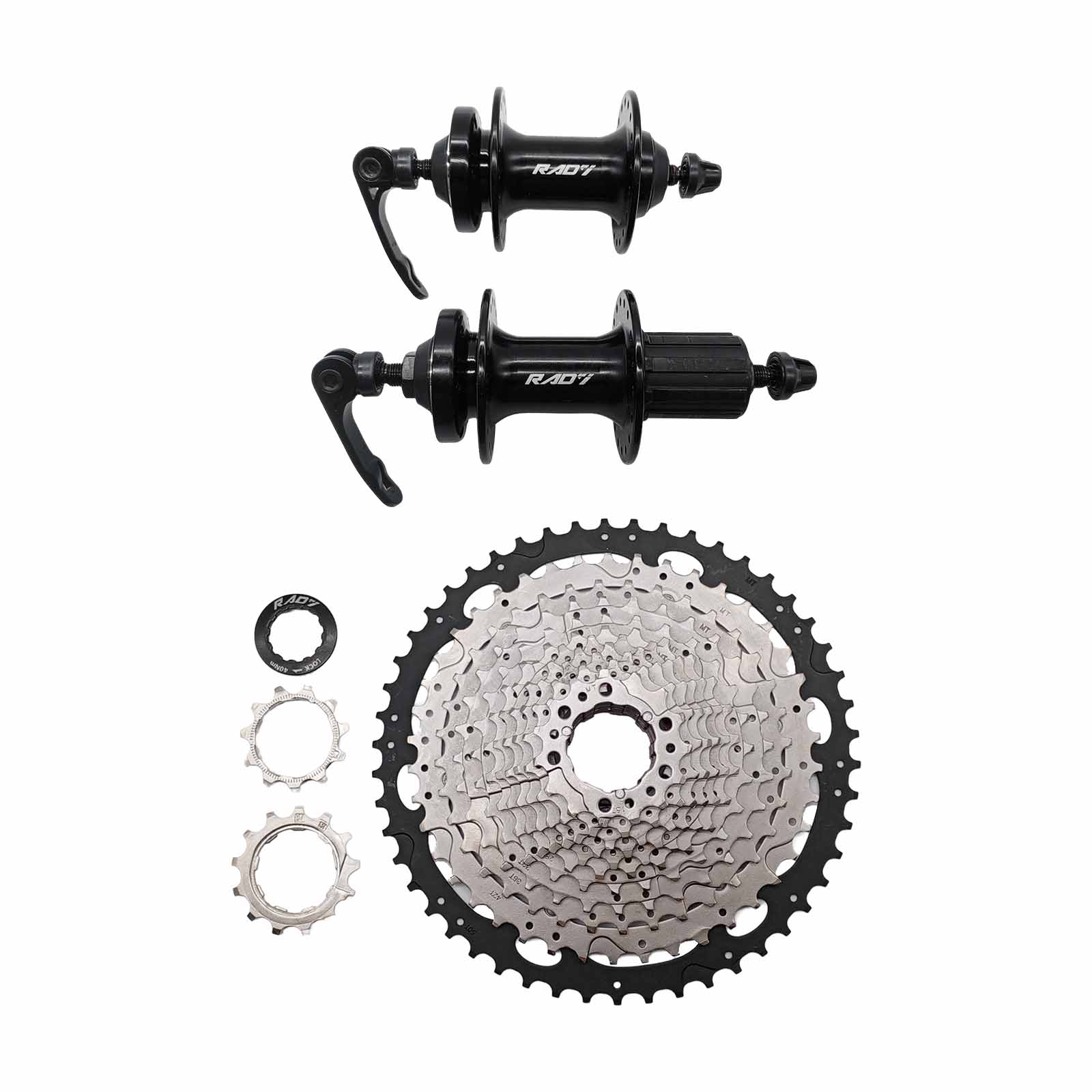 Kit Cubo Alum Dt/Ts Rolam Disco 12v 36F Blocagem e Cassete 12v 11-50D Rad7 Performance